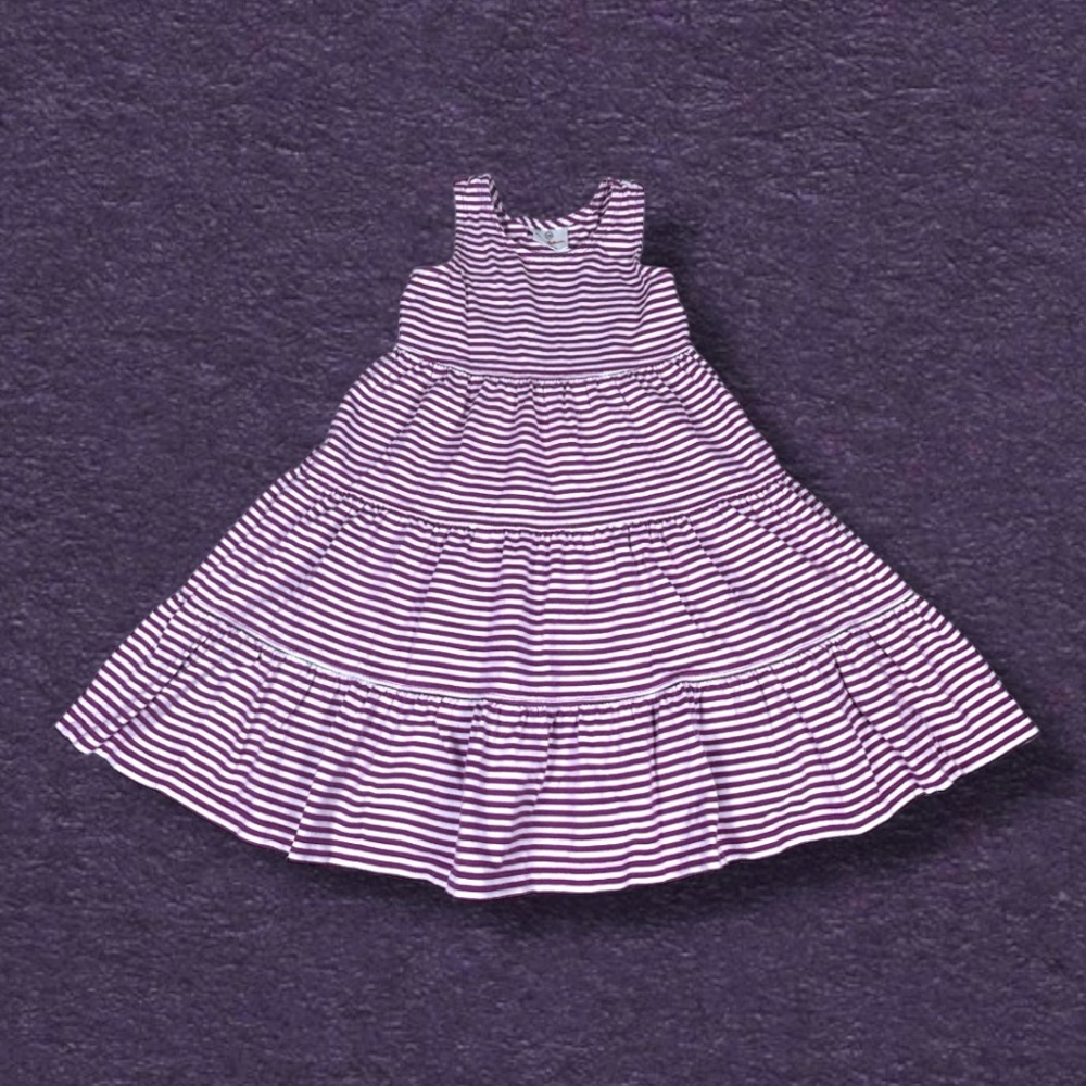 Hanna Andersson Striped Cotton Twirl Dress